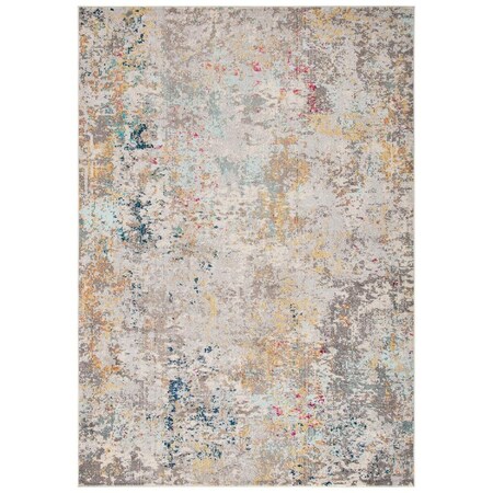Safavieh Madison Power Loomed Runner Area RugGrey & Gold 2 ft.2 in. x 10 ft. MAD453F-210